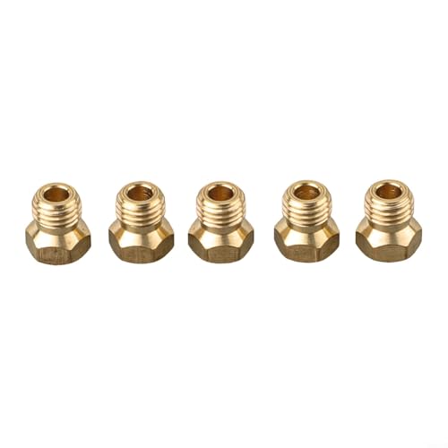 babominimer Gasherddüsen-Set, 5 Stück, 0,5 mm, Metall, LPG-Jet-Brenner, kompatibel mit Sabaf-Kochfeld-Umrüstsatz für Propan-Injektoren, private und gewerbliche Heizgeräte von babominimer