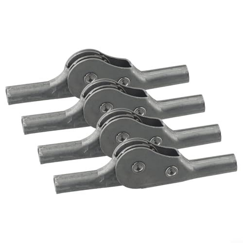 babominimer Gelenkscharnier-Set, verstellbare Winkel, Stahlscharniere für Sofa oder Strandkorb, 3/5-stufiger Liegestuhl-Ratschenmechanismus mit 54°, 90°, 180°-Positionen, (5 Stufen, 180 Grad) von babominimer