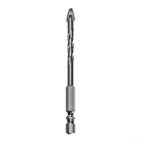 babominimer Glas- und Fliesenbohrer-Set – Wolframkarbid-Dreieck-Exzenterbohrer mit Sechskantschaft für Keramik, Glas, Metall und Beton (6 mm) von babominimer