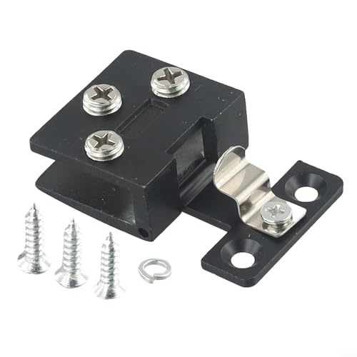 babominimer Glastürscharnier für 5–7 mm Glas, Zinklegierung, Klemmbefestigung für Vitrine, Weinschrank, Duschwand oder Badezimmer-Hardware, gebürstete Oberfläche, nicht schwarz von babominimer