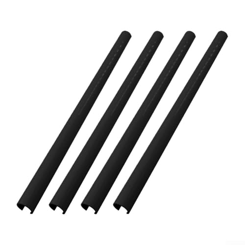 babominimer Heizkörperrohrabdeckungen, 4 Stück, verstellbare Kunststoffhülsen für Heizungsrohre, passend für 15 mm Durchmesser in 200 mm, 300 mm, 500 mm Länge, einfach zu installieren ohne Rohr von babominimer