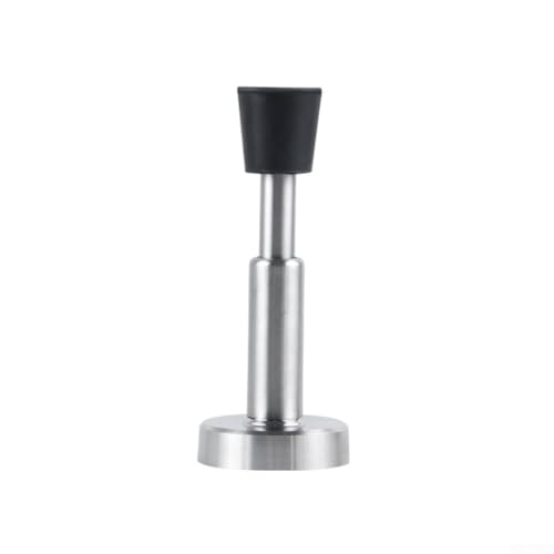babominimer Hydraulischer Türstopper aus Edelstahl, einziehbar, Teleskop-Halterung, Anti-Kollisions-Design, keine Bohrinstallation für Zuhause, Büro oder Gewerbe (Silber) von babominimer
