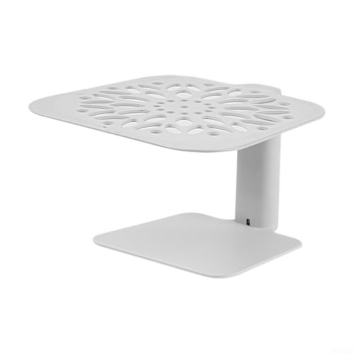 babominimer Kaffeewaage, Rahmenhalter mit höhenverstellbarem Edelstahl-Ständer für Espressomaschinen und Kaffeemaschinen für stabiles Brühen (Weiß A) von babominimer