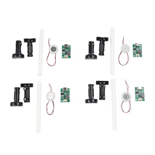 babominimer Kompaktes Luftbefeuchter-Modul-Set, 4 Stück, USB-Nebelmacher, Nebelzerstäubungsplatte für kleine Räume, konstante Luftfeuchtigkeitskontrolle von babominimer