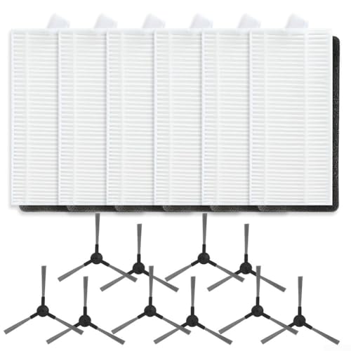 babominimer Kompatibel mit L200 Roboter-Staubsauger-Ersatzteil-Set mit Seitenbürsten und Snap-On-Design, kompatibel mit für eine effiziente Reinigung in Ecken und Kanten, (B) von babominimer