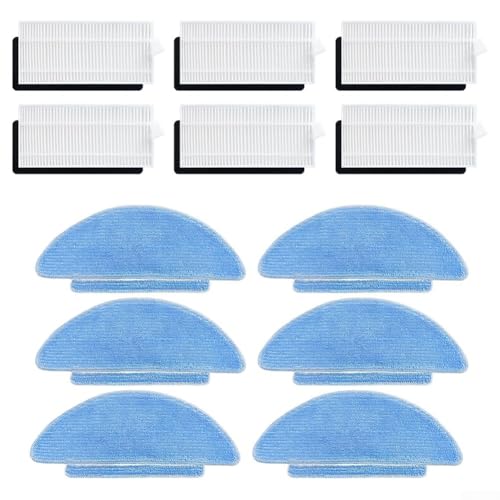 babominimer Kompatibel mit Roboter-Staubsaugerzubehör, 12er-Pack Ersatz-Mopptücher und kompatibel mit für und L9000, waschbare blaue Faserpads für babominimer Kompatibel mit Roboter-Staubsaugerzubehör, 12er-Pack Ersatz-Mopptücher und kompatibel mit für und L9000, waschbare blaue Faserpads für von babominimer