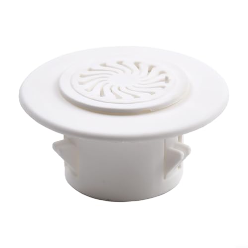 babominimer Kunststoff-Lüftungsgitter, Wandlochabdeckung für Klimaanlagenkanalöffnungen, weiße PP-dekorative Rosettenplatte, runde Lüftungskappe für Heizung, Kühlung (40 mm) von babominimer
