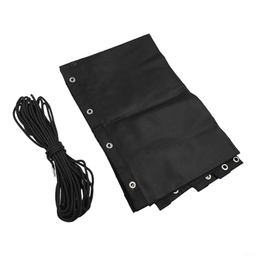 babominimer Lasting Black Seat Cloth for Hanging Swing Chair Replacement, 64x197x23cm Fabric Suitable for Outdoor Patio or Garden Furniture chair seat cloth(1pc without pockets) von babominimer