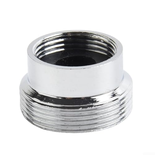 babominimer Metall-Wasserhahn-Luftsprudler Adapter, mit Innengewinde für Küchenspüle, 16 mm22 mm, wassersparender Anschluss in Silber-Finish, für Zuhause und Büro (16 mm-22 mm) von babominimer