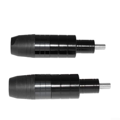 babominimer Motorrad-Motorschutz, Anti-Drop-Stange, Aluminiumlegierung, ABS, Sturzbügel, Motorrad, Roller, 14 cm, 8 mm Halterung (schwarz) von babominimer