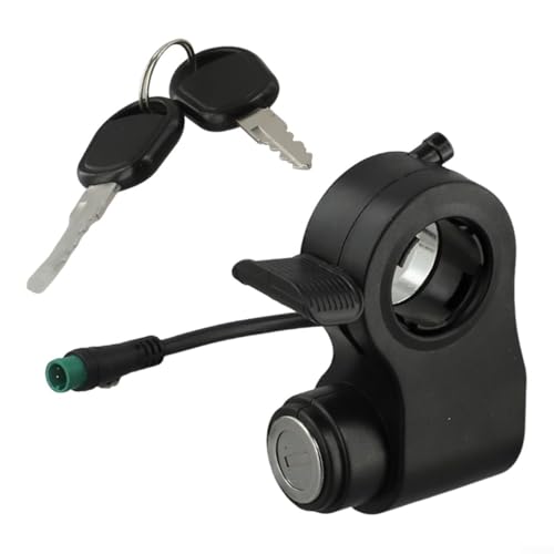 babominimer Passend für Kukirin G2 Pro/G2 Max Elektroroller Startschalter Gaspedal Gasgriff mit Schlüssel Elektrische Türschloss, Elektroroller Türschloss 5 Pin Kunststoff Verriegelungsvorrichtung von babominimer