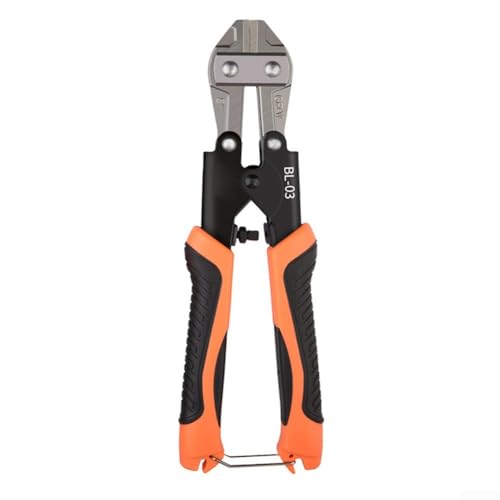 babominimer Professioneller Bolzenschneider, 20,3 cm, robuster Metall-Kabelschneider, Drahtzaun-Kettenschneider mit rutschfestem Griff, für Reparatur, Werkstatt, Gartenarbeit, Heimwerken (zweifarbiger babominimer Professioneller Bolzenschneider, 20,3 cm, robuster Metall-Kabelschneider, Drahtzaun-Kettenschneider mit rutschfestem Griff, für Reparatur, Werkstatt, Gartenarbeit, Heimwerken (zweifarbiger von babominimer