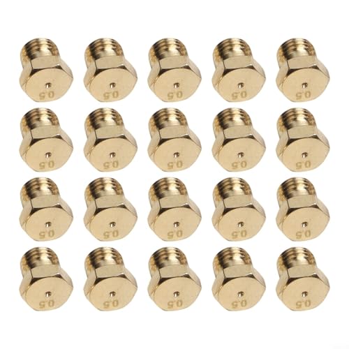 babominimer Propangasbrenner-Öffnungs-Set, 0,5 mm Kupferdüsen für LPG-Gasherd und Grill-Umwandlung, Niederdruck-Ersatzteile, kompatibel mit Sabaf und den meisten von babominimer