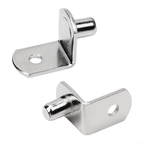 babominimer Regalhalterungen, Stützbolzen, 6 mm, L-förmige Metallstifte für Schrank- und Bücherregalmöbel, Eisen-Regalstützen mit starker Tragfähigkeit, Anti- von babominimer