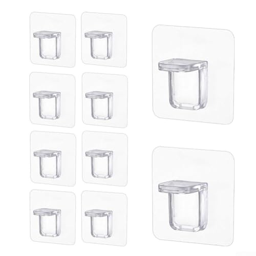 babominimer Regalstützklammern aus Kunststoff, für Schrank, Bücherregal, Küche, Trennwand und Weinschrank, ohne Bohren, 10 Stück von babominimer