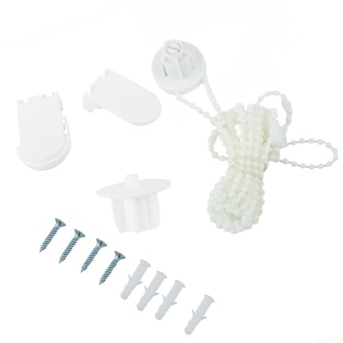 babominimer Reparaturset für Rollos mit 25 mm Beschlägen, langlebigen Kunststoffhalterungen, 3 Meter Perlenkette und Kupplungsersatz-Set für Innen- und Außenbereich, für Fensterrollos zu Hause babominimer Reparaturset für Rollos mit 25 mm Beschlägen, langlebigen Kunststoffhalterungen, 3 Meter Perlenkette und Kupplungsersatz-Set für Innen- und Außenbereich, für Fensterrollos zu Hause von babominimer