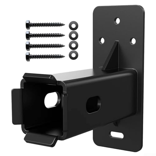 babominimer Robuste Anhängerkupplungs-Wandhalterung, kompatibel mit 5,1 cm (2 Zoll) Empfänger-Racks oder Frachtträgern, Karbonstahl, Garagenaufbewahrung, Organizer, platzsparend, vertikales Design von babominimer