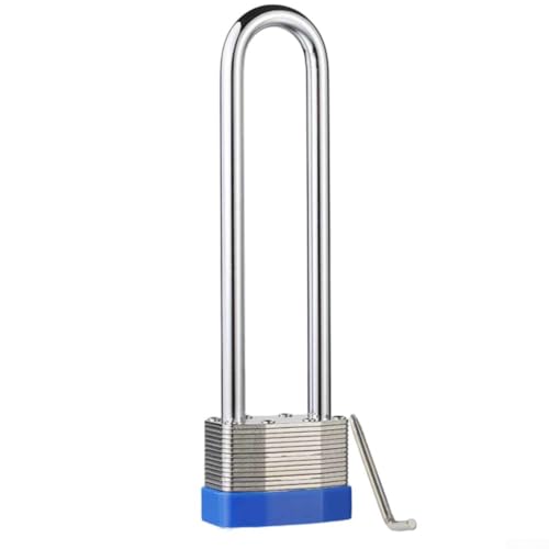 babominimer Robustes 4-stelliges Zahlenschloss mit tausend Schichten, langer U-förmiger Stahlbügel mit Kupferkern, sicheres Anti-Saw- und Anti-Druck-Code-Schloss für Lager, von babominimer