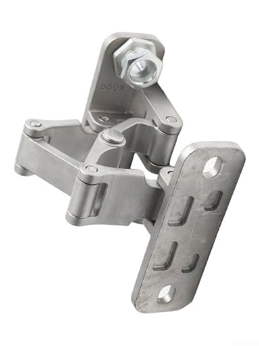 babominimer Robustes Türscharnier aus 304 Edelstahl, unsichtbar, mit verstellbarer 165°-Öffnung und Hydrant-Sicherheitsfunktion für schwere Türen im Heimwerker und L (250 kg)) von babominimer
