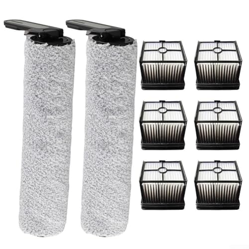 babominimer Rollenbürstenleiste und Filter-Ersatz-Set, kompatibel mit Vozascly W15 schnurlosen Staubsauger, langlebige Hauptbürste und hohe Effizienz für (B) von babominimer