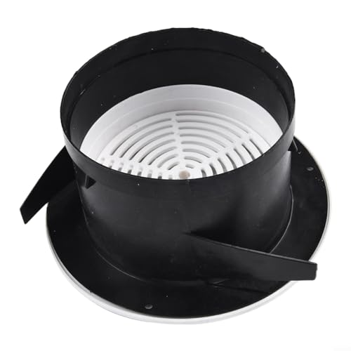 babominimer Runde Lüftungsgitter-Abdeckung, verstellbarer ABS-Abluftdiffusor für Wand- oder Deckenmontage, verstellbare Luftstromkontrolle, abnehmbar (125 mm) von babominimer