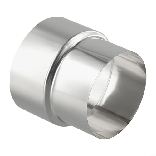 babominimer Runder Kaminrohr-Reduzieradapter aus Edelstahl mit mehreren Durchmessern für Holzofen, Rauchrohr, Heizung, Belüftungssystem (Ø100 mm/Ø90 mm) von babominimer