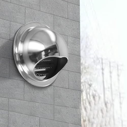 babominimer Rundes Lüftungsgitter aus Edelstahl mit Insektenschutz, wetterbeständig, für Badezimmer, Außenwand, 60 mm, 70 mm, 80 mm, 100 mm (70 mm) von babominimer