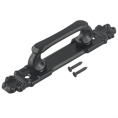 babominimer Scheunentürgriffe im Vintage-Stil, Schiebetürbeschläge mit Schraubbefestigung für Schränke, Schränke, Kleiderschränke, Innen- und Außenbereich, kompatibel mit Holz (1 Stück) von babominimer