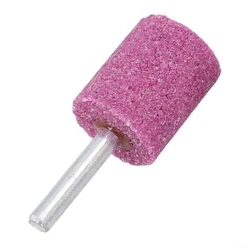 babominimer Schleifsteinzylinder-Set mit 6 mm Schaft, für Drehwerkzeuge, 5 Chromkorund-Schleifsteine für Metall, Holz und Jade-Polieren, Formen und (6 x 25 Stück) von babominimer