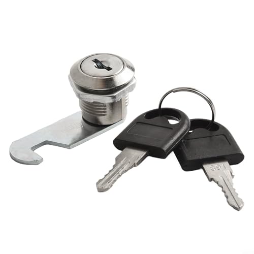 babominimer Schrank-Nockenschloss aus Zinklegierung mit 2 Schlüsseln, 16 mm, 20 mm, 25 mm, 30 mm Zylinder, sicheres Schloss für Briefkasten, Schublade, Schrank, Spind, Aktenschrank, Werkzeugschrank von babominimer