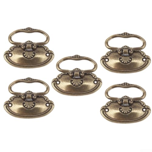 babominimer Schubladengriffe, Antik-Optik, Bronze-Zinklegierung, Vintage-Schubladengriffe, dekorative Möbelbeschläge für Schränke, Kommoden und Schmuckschatullen mit 5 Stück babominimer Schubladengriffe, Antik-Optik, Bronze-Zinklegierung, Vintage-Schubladengriffe, dekorative Möbelbeschläge für Schränke, Kommoden und Schmuckschatullen mit 5 Stück von babominimer