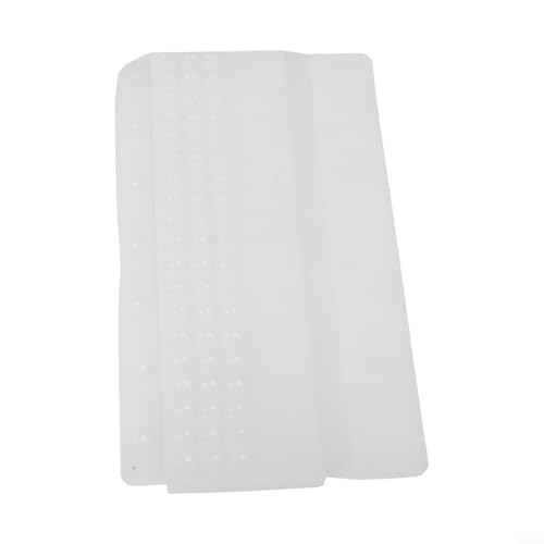 babominimer Silikon-Spritzschutz mit Saugnapf, 35,6 x 10,2 cm, flexibles Wasserblech für Küchenspüle, um Spritzer beim Geschirrspülen zu verhindern, verstellbar (transparent) von babominimer