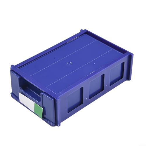babominimer Stapelbarer Kunststoff-Kleinteil-Organizer mit transparenten Schubladen, Wandhalterung oder Schreibtisch-Hardware-Aufbewahrungsbox für Schrauben, Komponenten, Handwerk, Nähzubehör, 2 Stück von babominimer