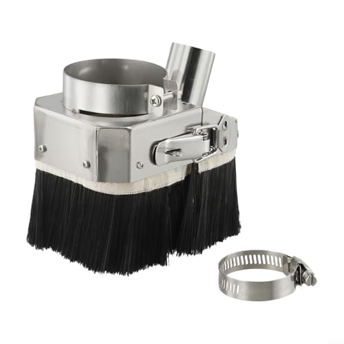 babominimer Staubschutz-Abdeckung für CNC-Fräser, 80 mm, Doppeltürspindel, Staubsaugerbürste, Edelstahl, Nylon, Holzbearbeitung, Graviermaschine, Werkzeug (65 mm) von babominimer