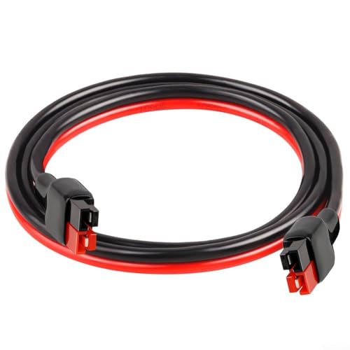babominimer Strom-Verlängerungskabel für Solarzellen, Wohnmobil-Batteriesysteme, 10 AWG, verzinntes Kupfer, PVC-Ummantelung, 30 cm, 60 cm, 100 cm, 100 cm, Rot / Schwarz von babominimer