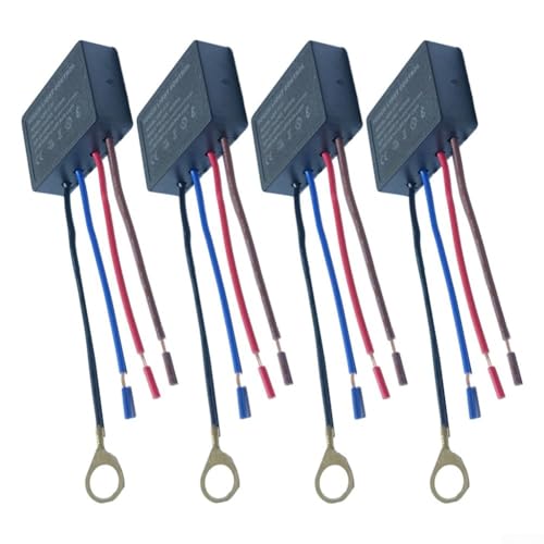 babominimer Touch-Sensor-Dimmschalter, 4-Wege-Touch-Steuerung, Lichtdimmer für Tischlampen, Wandlampen, Stehlampen und Nachtlichter, einfache Installation, Helligkeit (1 A) von babominimer