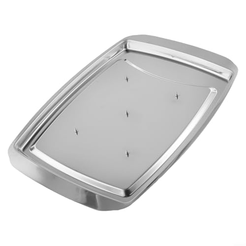 babominimer Truthahn-Bräter aus Edelstahl mit Fleischnägeln für sicheres Geflügelkochen, erhöhtes Design für gleichmäßige Wärmezirkulation, spülmaschinenfestes Tablett für Huhn, babominimer Truthahn-Bräter aus Edelstahl mit Fleischnägeln für sicheres Geflügelkochen, erhöhtes Design für gleichmäßige Wärmezirkulation, spülmaschinenfestes Tablett für Huhn, von babominimer