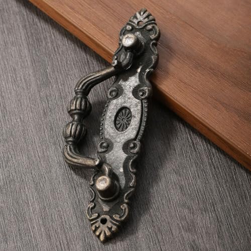 babominimer Türgriff für europäische Schranktüren aus Zinklegierung mit modernem Retro-Design für Küche, Kleiderschrank, Kommode, Schubladen, 105 x 35 mm, Grün Bronze babominimer Türgriff für europäische Schranktüren aus Zinklegierung mit modernem Retro-Design für Küche, Kleiderschrank, Kommode, Schubladen, 105 x 35 mm, Grün Bronze von babominimer