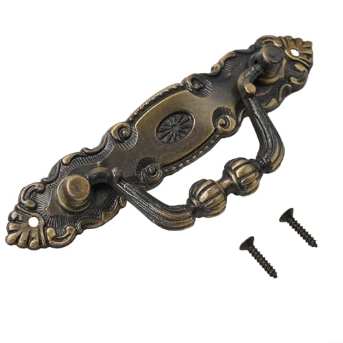 babominimer Türgriff für europäische Schranktüren aus Zinklegierung mit modernem Retro-Design für Küche, Kleiderschrank, Kommode, Schubladen, 105 x 35 mm, Kupfer babominimer Türgriff für europäische Schranktüren aus Zinklegierung mit modernem Retro-Design für Küche, Kleiderschrank, Kommode, Schubladen, 105 x 35 mm, Kupfer von babominimer
