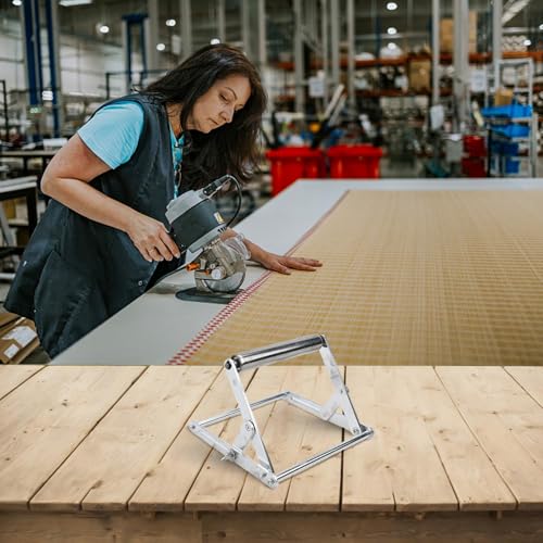 babominimer Verstellbarer Tischsägenständer für Schneidemaschinen, faltbarer Metall-Werkbank-Hebetischrahmen mit Höhenbereich 45-130 mm, tragbare Materialhalterung für (A) von babominimer