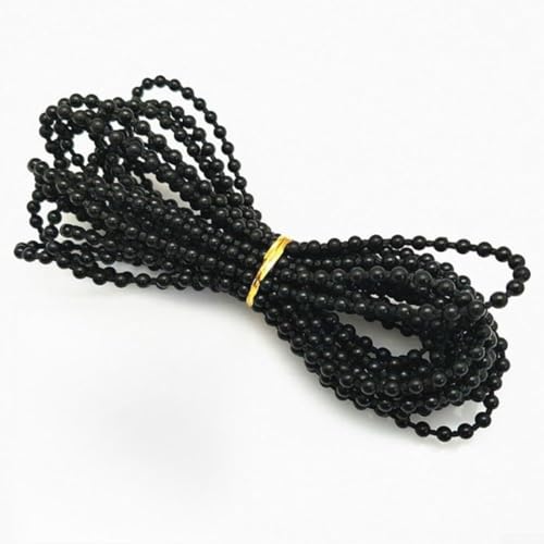 babominimer Vertikales Jalousien-Perlenketten-Set, langlebige Kunststoff-Kugelkette mit reibungsloser Bedienung für Licht- und Privatsphäre-Kontrolle, einfache Installation, Ersatz für (schwarz) von babominimer