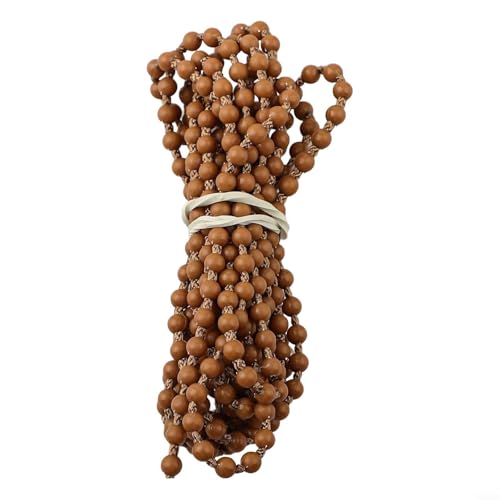 babominimer Vertikales Jalousien-Perlenketten-Set, langlebige Kunststoff-Kugelkette mit reibungsloser Bedienung für Licht- und Sichtkontrolle, einfache Installation, Ersatz für (Kaffeefarben) von babominimer