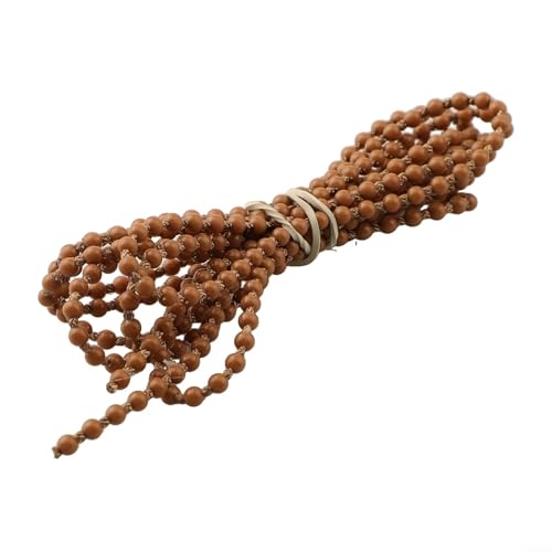 babominimer Vertikales Jalousien-Perlenketten-Set, langlebige Kunststoff-Kugelkette mit reibungsloser Bedienung für Licht- und Sichtkontrolle, einfache Installation, Ersatz für (braun) von babominimer