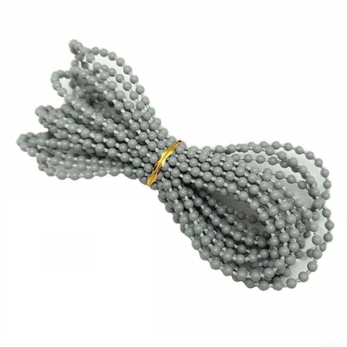 babominimer Vertikales Jalousien-Perlenketten-Set, langlebige Kunststoff-Kugelkette mit reibungsloser Bedienung für Licht- und Sichtkontrolle, einfache Installation, Ersatz für (grau) von babominimer