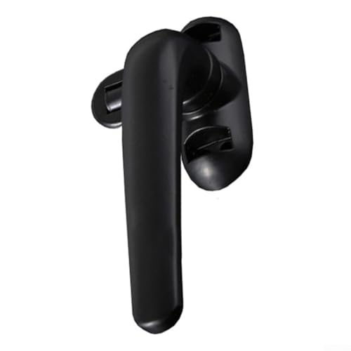 babominimer Vorreiberschloss aus Aluminiumlegierung, Griff für Fenster und Tür mit Diebstahlsicherung, schwarz (schwarz rechts) von babominimer