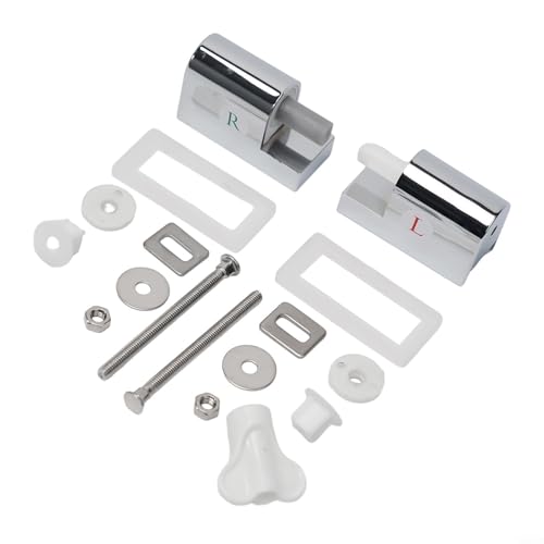 babominimer WC-Sitz Ersatzscharniere Softclose Top Mount Traditionelles Modernes Design WC Einbauset Installationsteile Badzubehör von babominimer