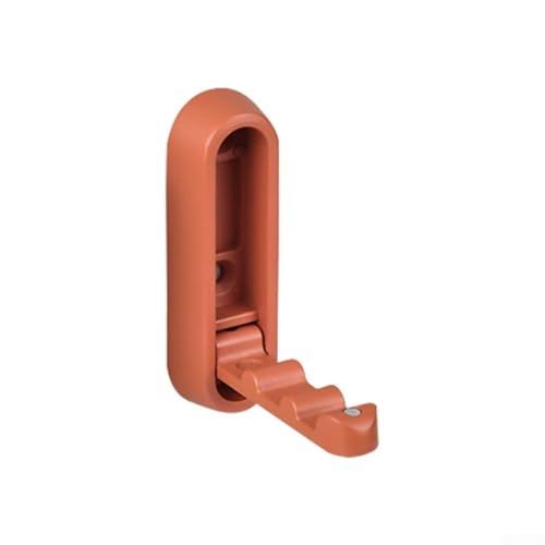 babominimer Wandmontierter Kleiderhaken aus Legierung mit faltbarem Design, platzsparend, robuster Kleiderbügel für Badezimmer, Küche, Schlafzimmer oder Büro, rutschfestes Wellenmuster für (Orange) babominimer Wandmontierter Kleiderhaken aus Legierung mit faltbarem Design, platzsparend, robuster Kleiderbügel für Badezimmer, Küche, Schlafzimmer oder Büro, rutschfestes Wellenmuster für (Orange) von babominimer