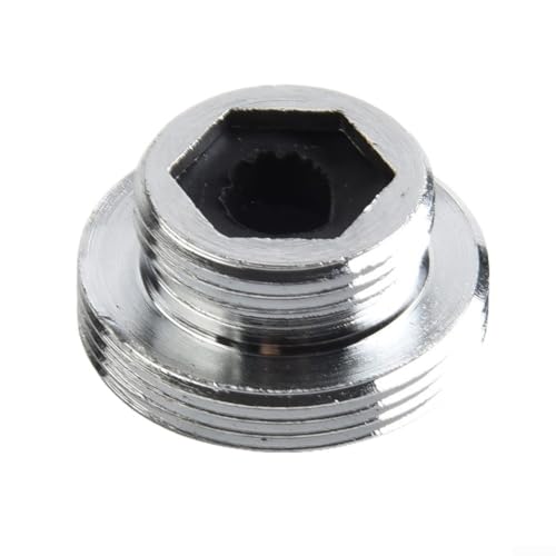 babominimer Wasserhahn-Luftsprudler aus Metall, mit Innengewinde für Küchenspüle, 16 mm22 mm, wassersparender Anschluss in Silber-Finish, für Zuhause und Büro von babominimer
