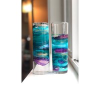 Lebhafte Türkis Highball Brille - 13, 5 Oz; Atemberaubendes Geschenk Hochzeit, Hauseinweihung, Jubiläum, Geburtstag, Urlaub, Jeden Tag von babpaintedglassware