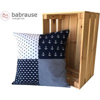 Kissen Mit Name Personalisierbar Anker Blau Patchworkkissen Für Dein Baby Oder Kind Kissen Mit Name Personalisierbar Anker Blau Patchworkkissen Für Dein Baby Oder Kind von babrause
